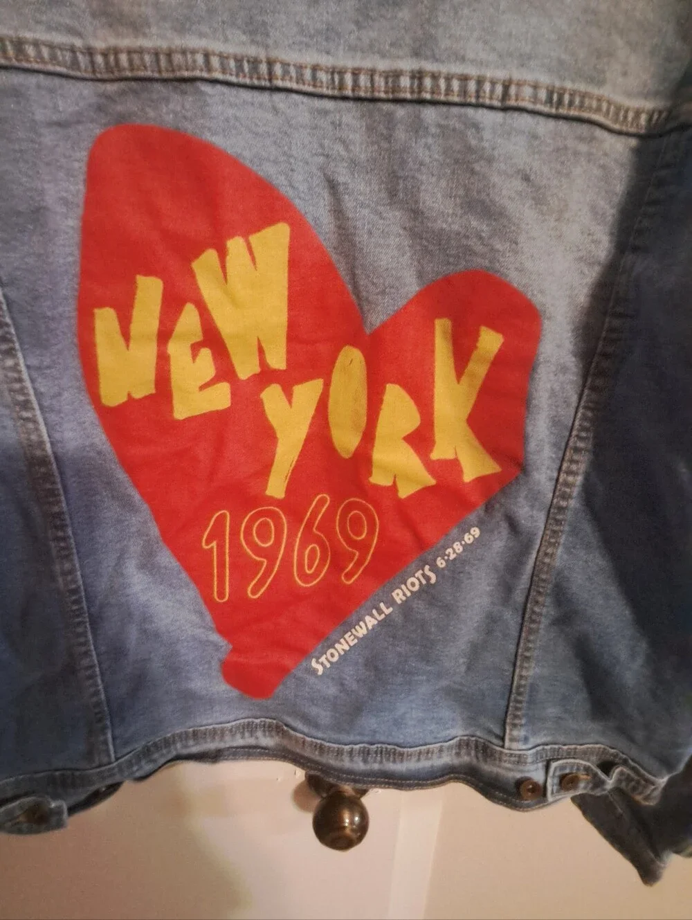 NWT XL Target Pride Artist Series  New York 1969 Stonewall Riots Denim Jacket